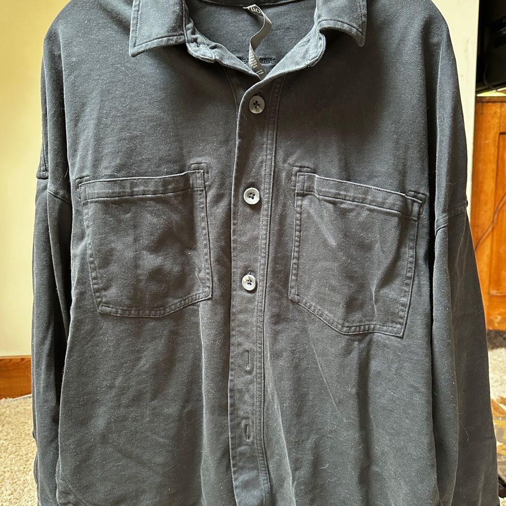 Vuori Gray Lightweight Shirt Jacket
